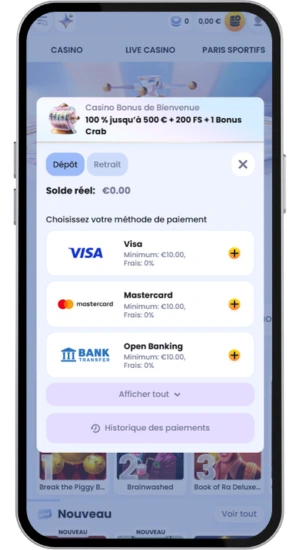 Bonus de dépôt