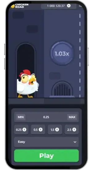 Chicken Road Einsatzmenu