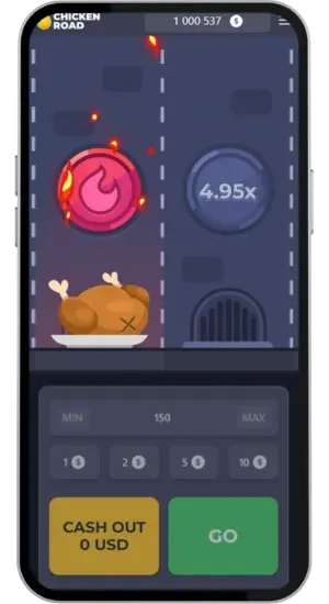 Chicken Road tabt runde med stegt kylling