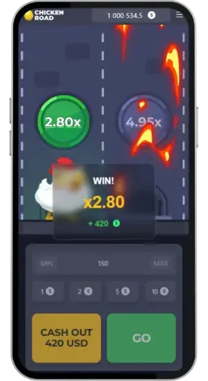 Ganancia Chicken Road x2.80