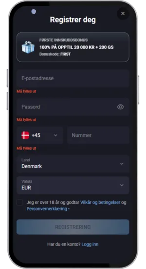 Registreringsformular